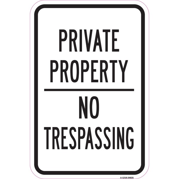 Signmission Safety Sign, 12 in Height, Aluminum, 24835 A-1218-24835 - main